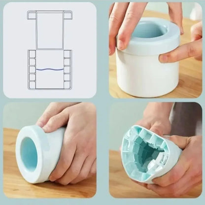 Silicone Ice Cube Mold Round Ice Bucket Summer Homemade DIY Refrigerator Freeze Ice Maker Creative Ice Cube Mold Barware Tools