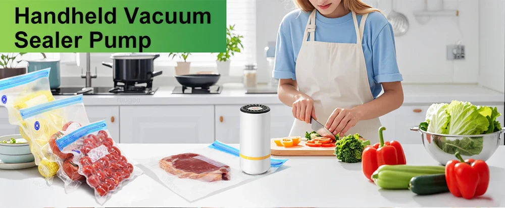 Mini Electric Air Pump Rechargeable for Food Fresh-Keeping Vacuum Sealed Bag Storage Bag Automatic Vacuum Compression Machine