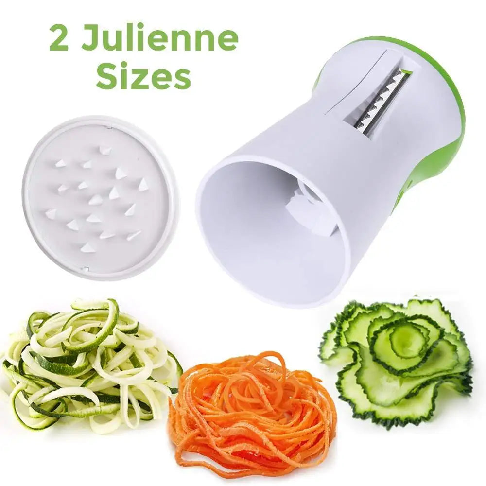 Heavy Duty Vegetable Spiralizer Slicer Portable Blades Spiral Slicer Cutter Zucchini Pasta Noodle Peeler Spaghetti Spiral Slicer