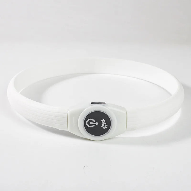 New Led Luminous Dog Collar PVC Waterproof , For Large Medium Small Dogs Collar Usb Light Night Safety Pet Glowing Accessories