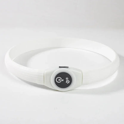 New Led Luminous Dog Collar PVC Waterproof , For Large Medium Small Dogs Collar Usb Light Night Safety Pet Glowing Accessories